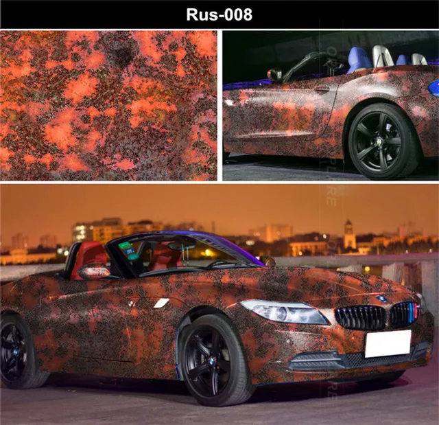 RUS 010 High Quality Matte Rust Vinyl Wrap Film For Car Wrap Style