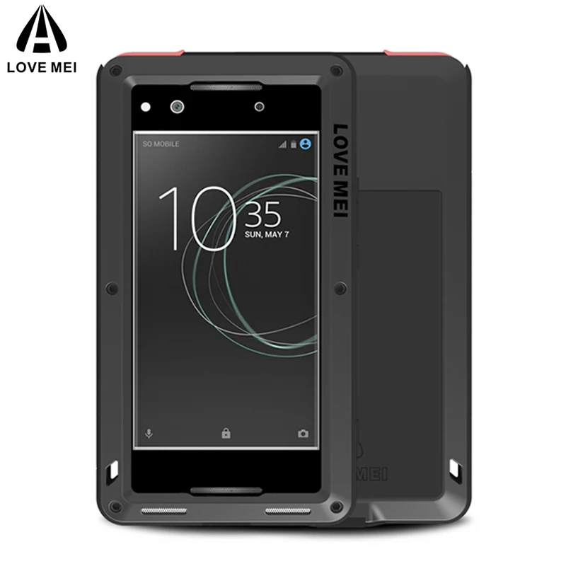 

LOVE MEI Aluminum Metal Case For Sony Xperia XA1 Cover Powerful Armor Shockproof Life Waterproof Case For Sony Xperia XA1 Fundas