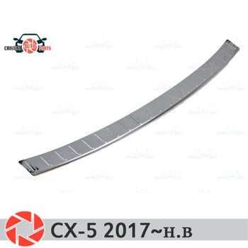 

Plate cover rear bumper for Mazda CX 5 2017~ guard protection plate car styling decoration accessories molding stamp