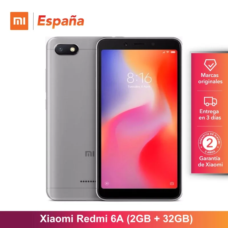 [Versión Global para España] Xiaomi Redmi 6A (Memoria interna de 32GB, RAM de 2GB Pantalla de 5,45 \