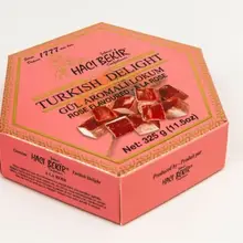HACIBEKIR старшая компания, Турецкая восторг Роза ароматизированный 325 г идеальный подарок