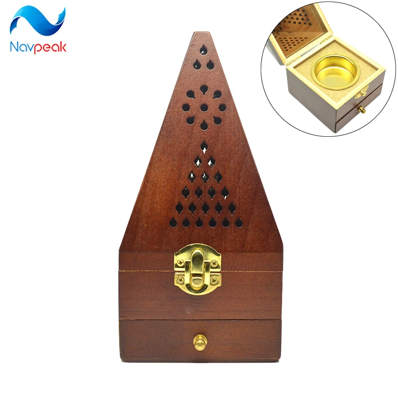 Middle East Incense Burner Upgraded Version 20cm Tower Wooden Smoked