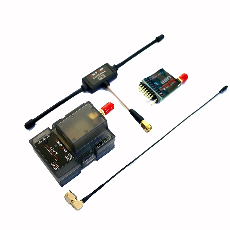 

Wolfbox 500mW 433MHz UJT Transmitter Tx & 100mW Receiver Rx Compatible with X7 X7S X9D X12S 9XR TH9X