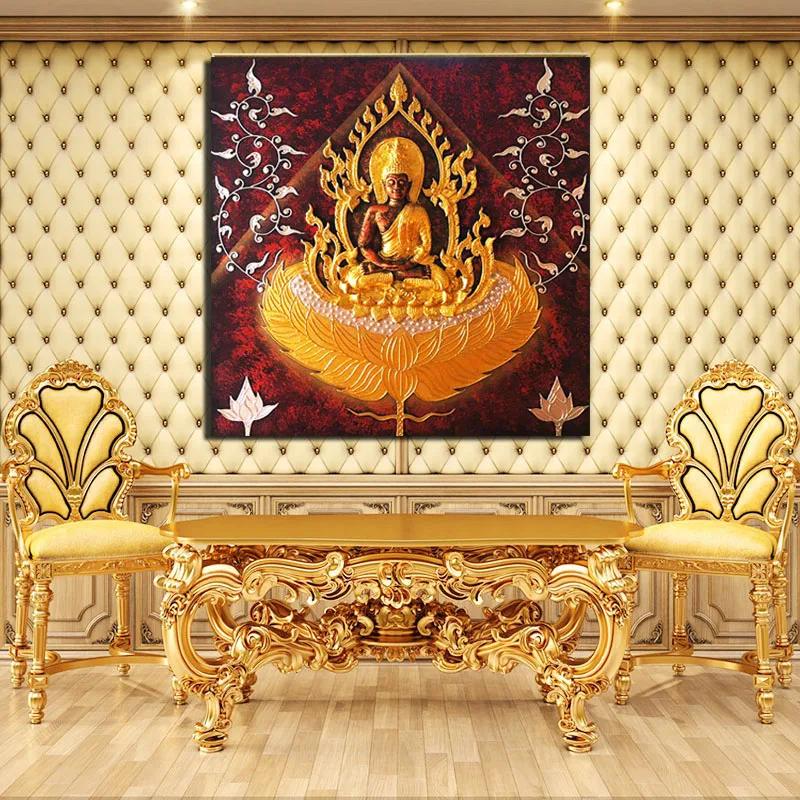 

Buddha Art Paintings Wallpaper Canvas Painting Prints Living Room Home Decoration Modern Wall Art Oil Painting Posters Pictures