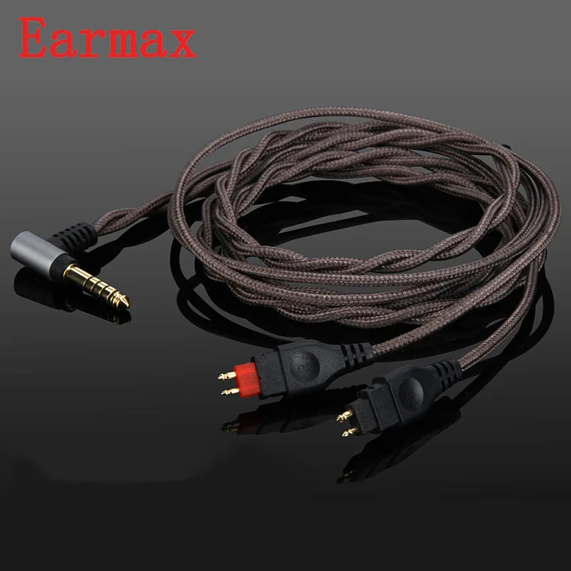 Кабель для наушников Earmax 4 мм OCC с серебряным покрытием Hi Fi аудио Aux кабель