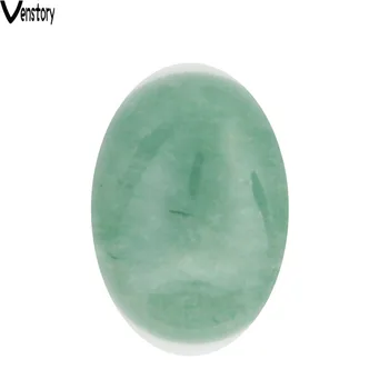 

Whole 10pcs 18x25mm oval Natural stone jade bead cabochon for jewelry making DIY decoration
