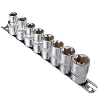 

ERMAK Set of heads, 8 items, "TORX" 1/2 "E10-E11-E12-E14-E16-E18-E20-E24 multifunction foreign car free shipping sale 736-150