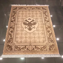 Еще коричневый этнический американский Орел винтажный 3d узор принт, микроволокно Противоскользящий задний моющийся декоративный килим площадь ковер