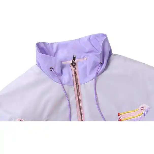 pastel rain jacket