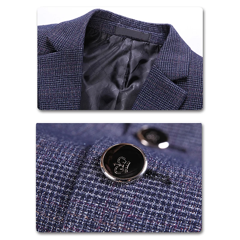 Новый мужской блейзер yunклома модный приталенный Блейзер на пуговицах