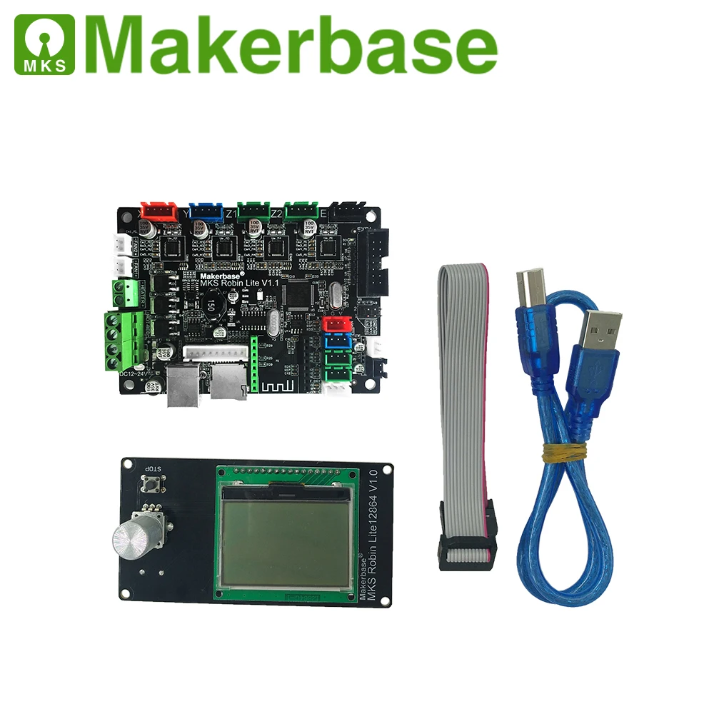 Makerbase MKS Robin Lite 32 битная плата управления Запчасти для 3D принтера ЖК экран с
