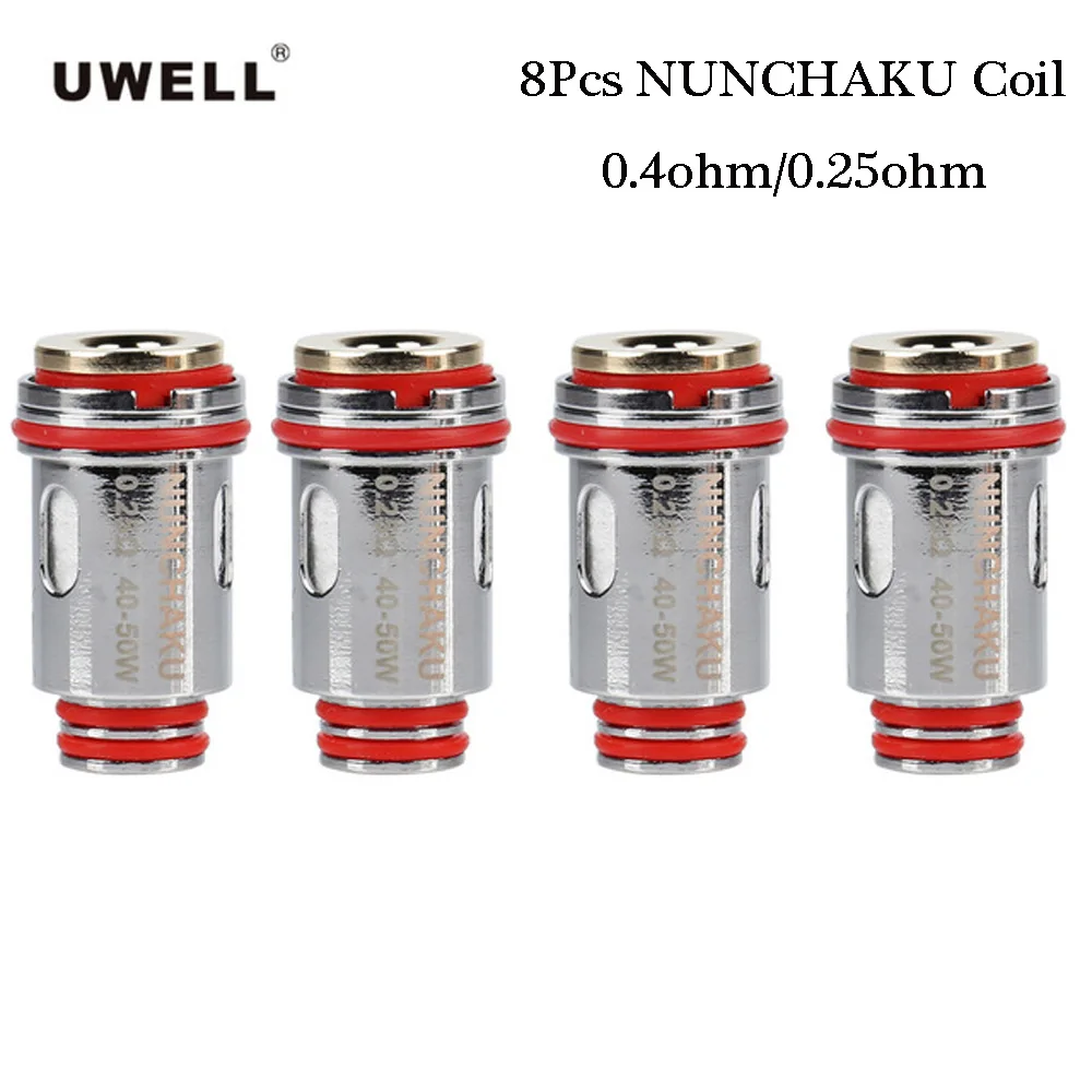 8 шт. оригинальные аксессуары для электронных сигарет Uwell NUNCHAKU|Испарители