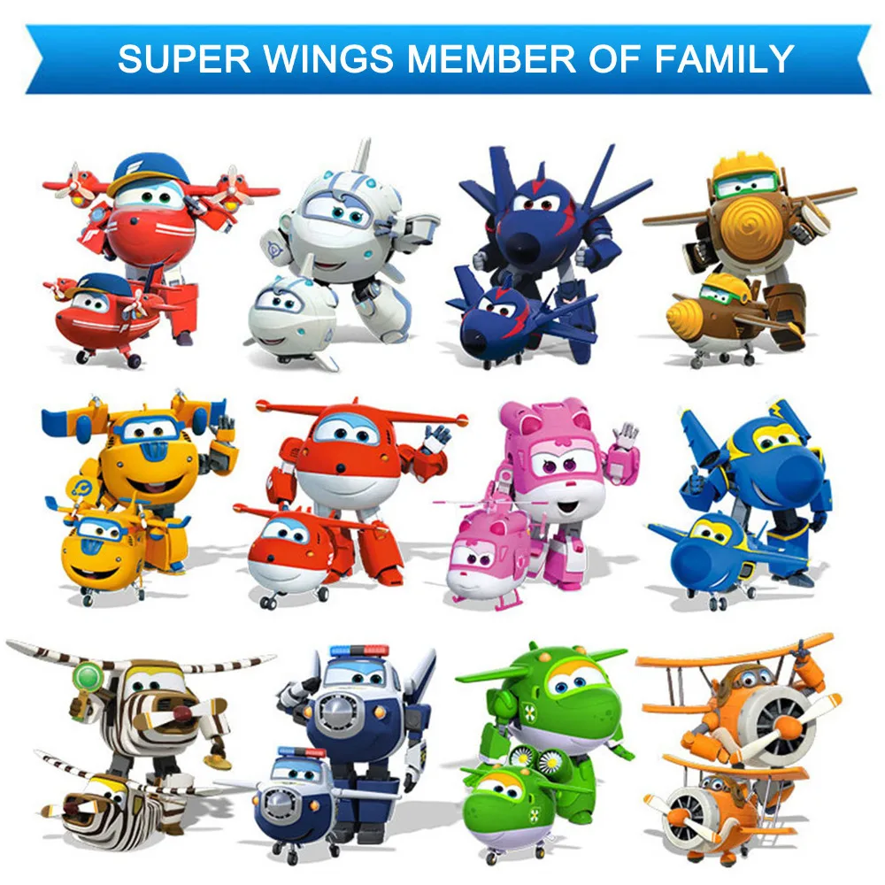 TAIHONGYU 13 см Супер Крылья фигурку мини-самолет робот Superwings Трансформеры-аниме мультфильм игрушечные лошадки для детский подарок