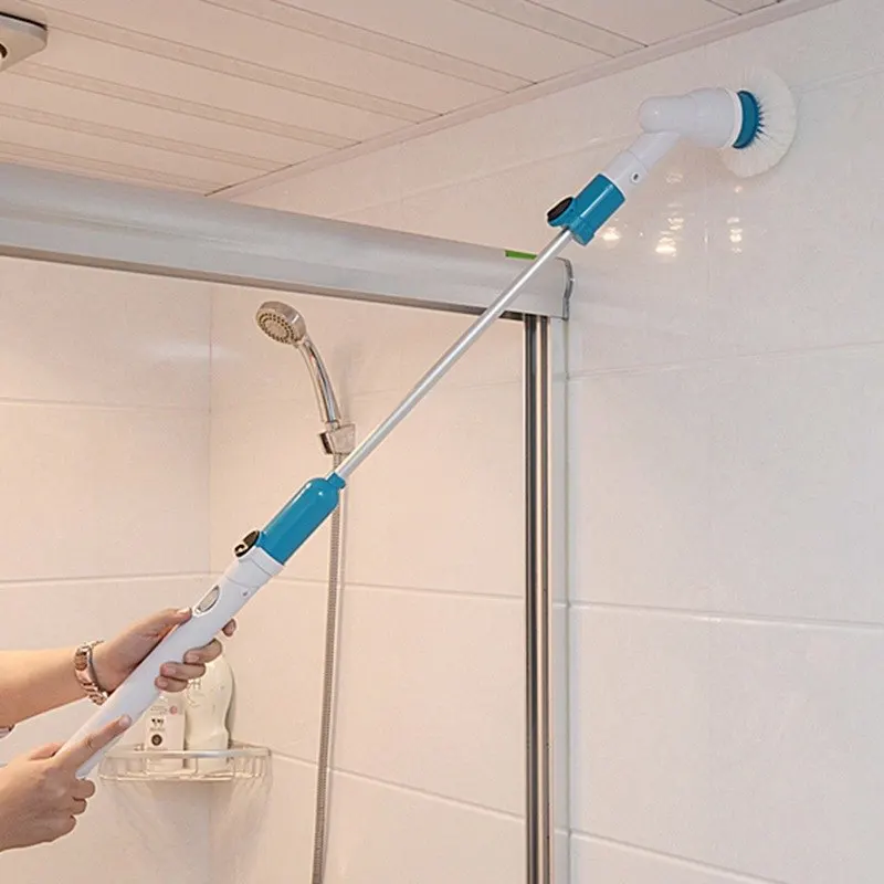 

Homdox Long Handle Electric Floor Mop Turbo Scrub Cleaning Brush Multi-function Wireless Brush Household Cleaning Tools