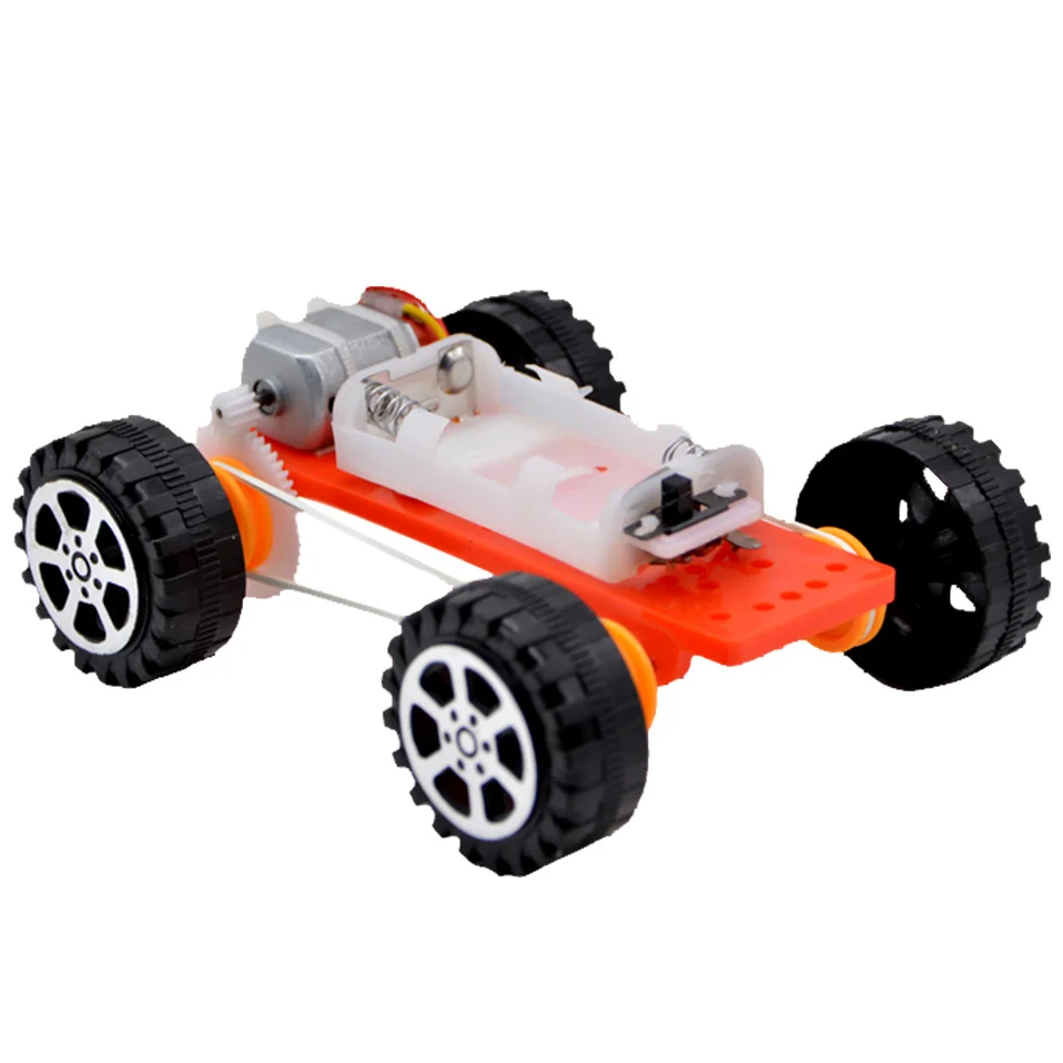 

Gear belt four-wheel drive car DIY toy