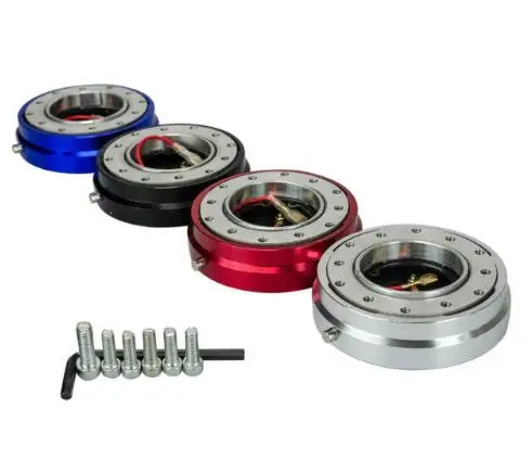 

Thin Version 6 Hole Steering Wheel Quick Release Hub Adapter Snap Off kit