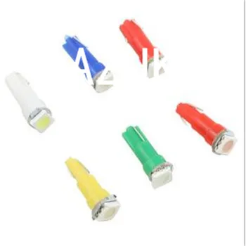 

30PCS White 58 70 73 74 T5 Interior Dashboard Gauge 5050 1SMD LED 12V Wedge Bulb Light White Blue Purple Yellow Amber Green