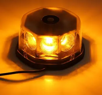 

12V 24V Car Flashing Strobe Light Beacon Emergency 8 LED Warning Amber Lamp