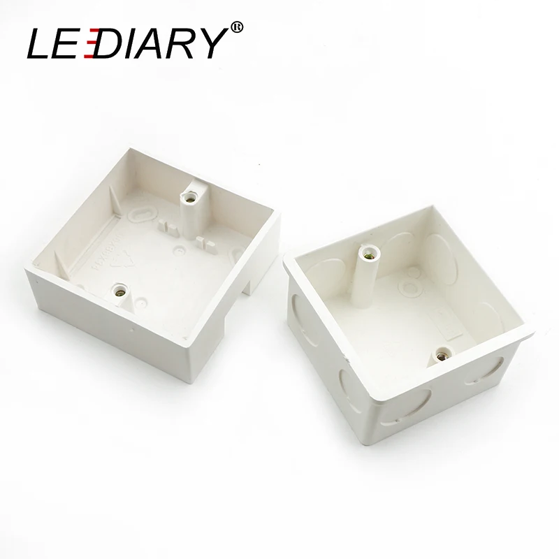 

LEDIARY External Mounting Box Wall Plastic Box For Switch and Sockets 86mm*86mm*33mm Apply For Any Position of Wall Surface