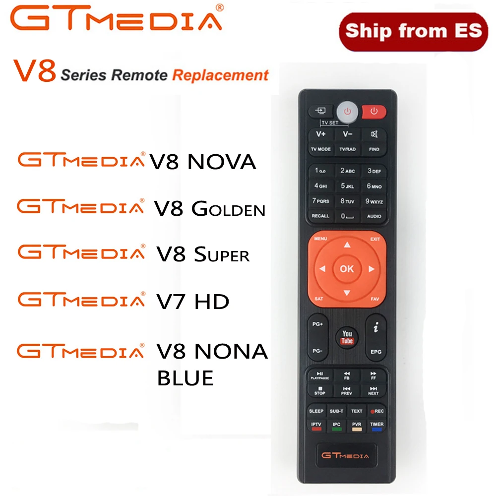 

Hot freesat update Gtmedia v8 nova remote control, Satellite tv receiver's remote control for gtmedia v8 nova freesat v8 super