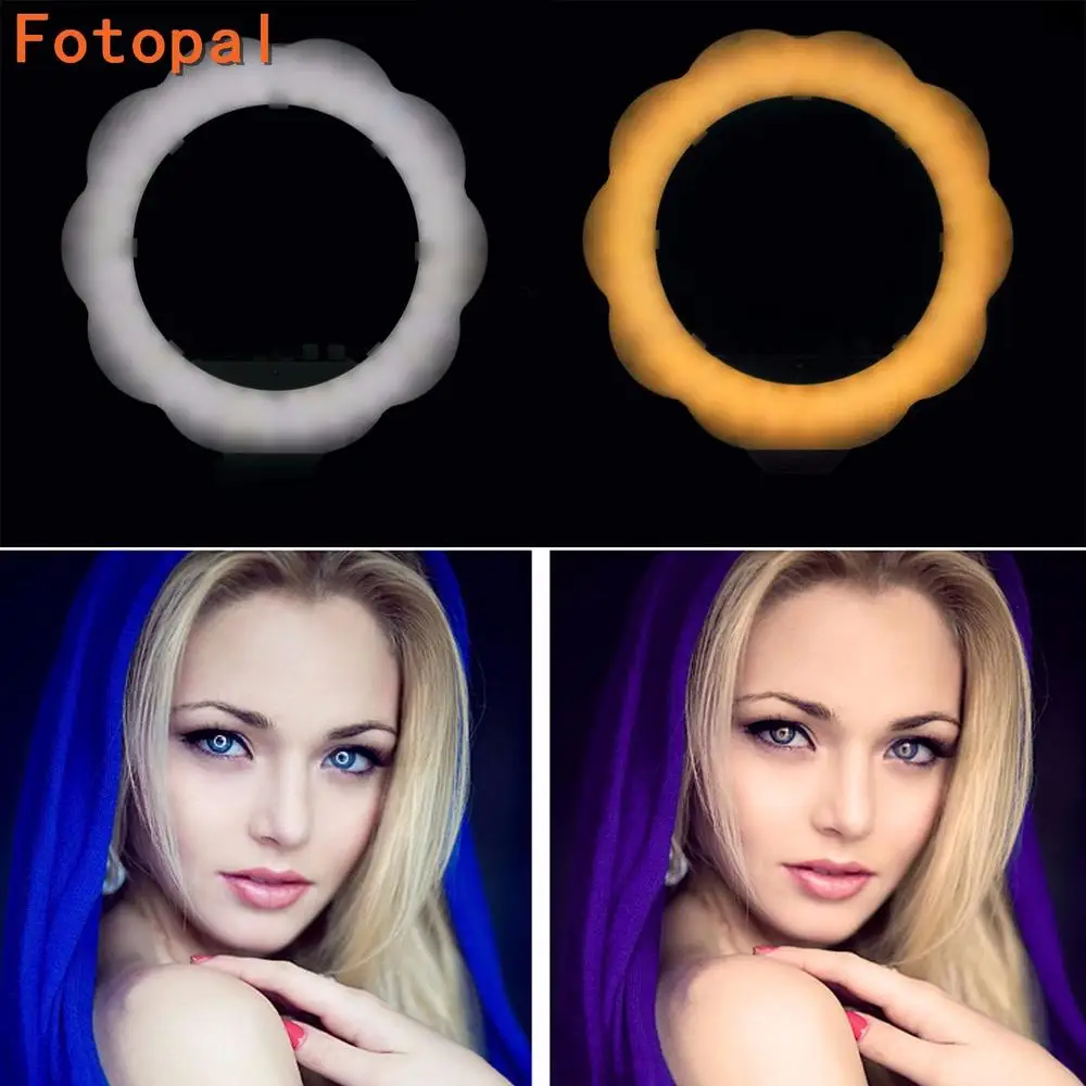 Fotopal 19 &quotприглушаемая светодиодная камера 384 шт. кольцевой свет для фотостудии