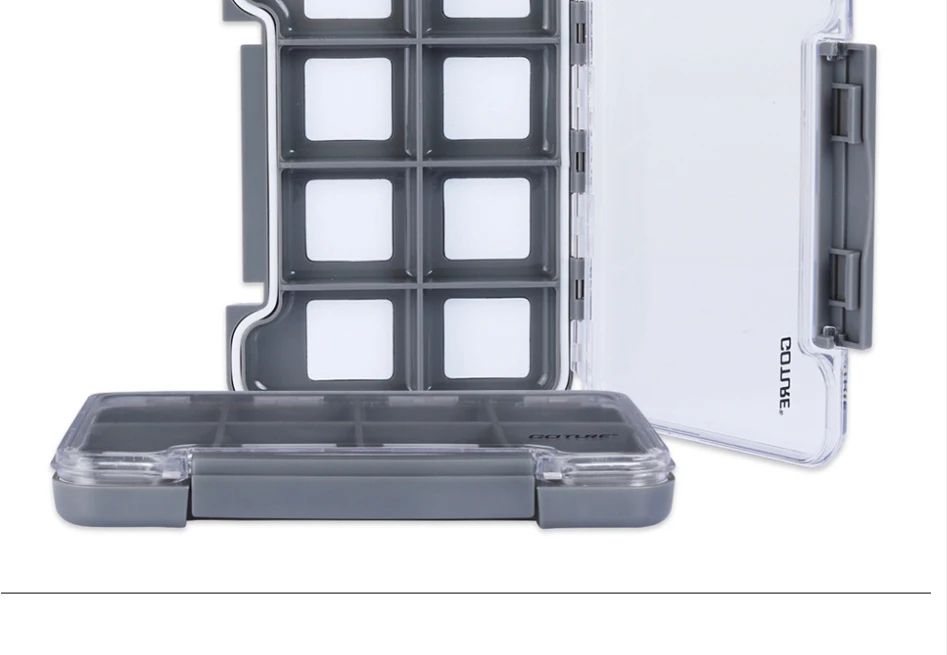 Goture дизайн водонепроницаемые магнитные рыболовные крючки коробка легкий вес 8 отсеков Fly коробка для рыболовных приманок