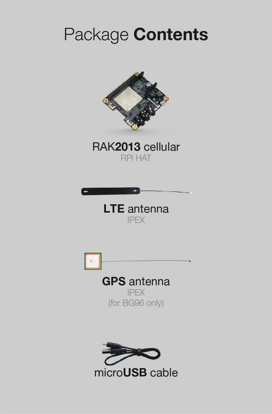 RAK2013 cellular WisLink Raspberry Pi-HAT Edition/NB-IoT/CAT-M/CAT4 с поддержкой VoLTE