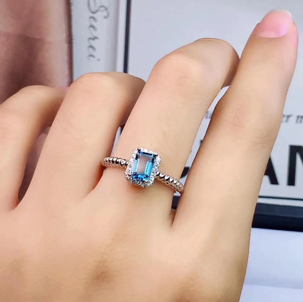 Ювелирные изделия KJJEAXCMY boutique кольцо с инкрустированным натуральным драгоценным