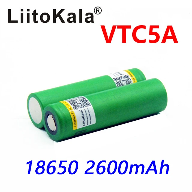 1pcs-LiitoKala-3-7V-18650-2600mah-High-amps-35a-li-ion-rechargeable-battery-for-sony-vtc5a