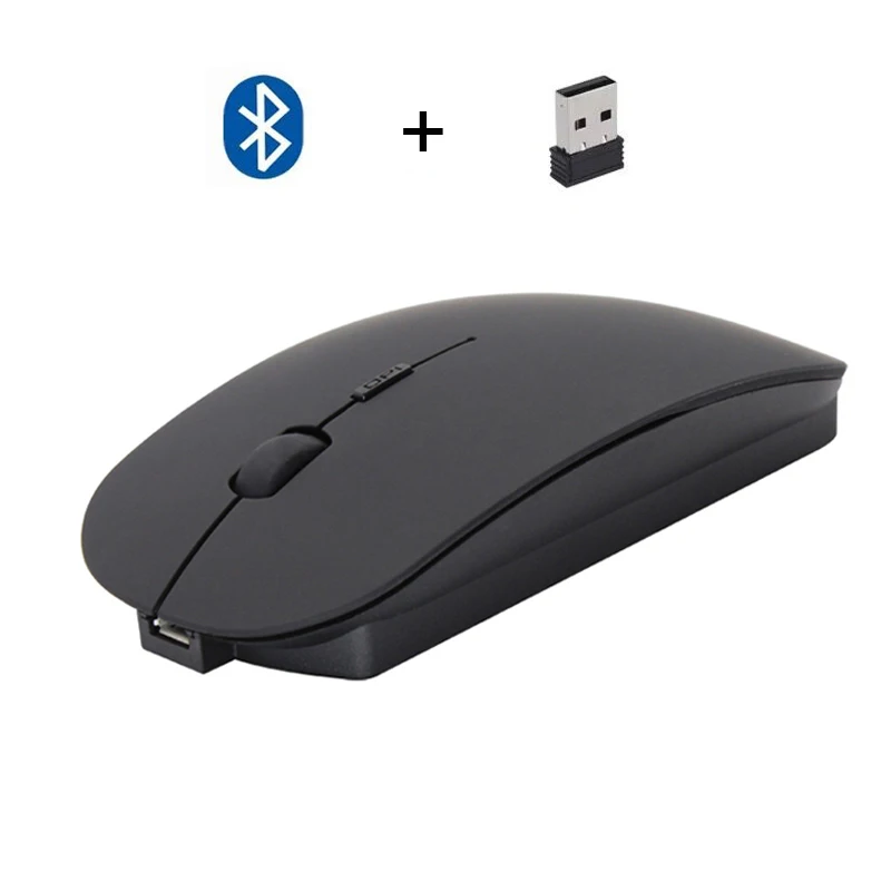 

Do Dower 2.4Ghz + Bluetooth 4.0 Dual Mode Wireless Mouse 1600 DPI Ultra-thin Ergonomic Portable Optical Mice Mac USB Computer