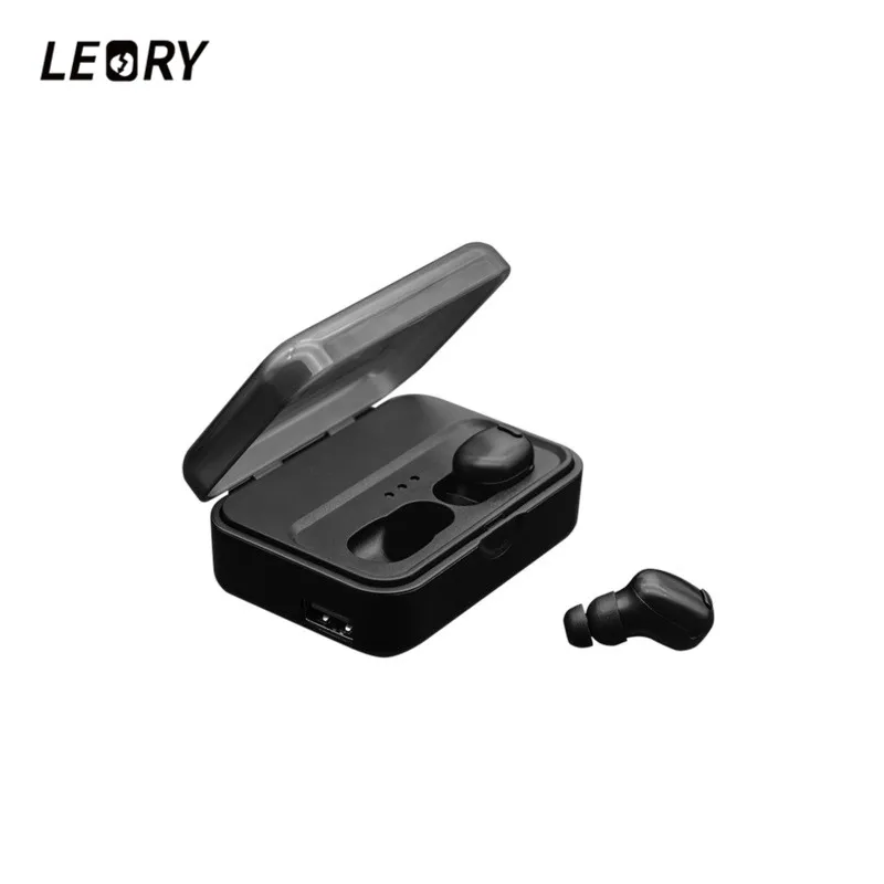 

LEORY S570 TWS 3D Stereo bluetooth Earphone Wirelesss Mini Headset monaural/Binaural Earbuds 2600mah Charging Power Bank Case