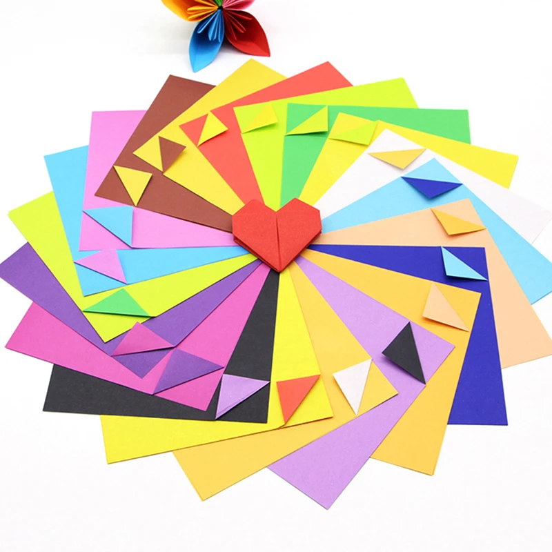 

15*15cm Square Two-color Origami Paper for DIY Handicraft Paper Folding Home Party Wedding Paper Haning Flower Paper Cutting