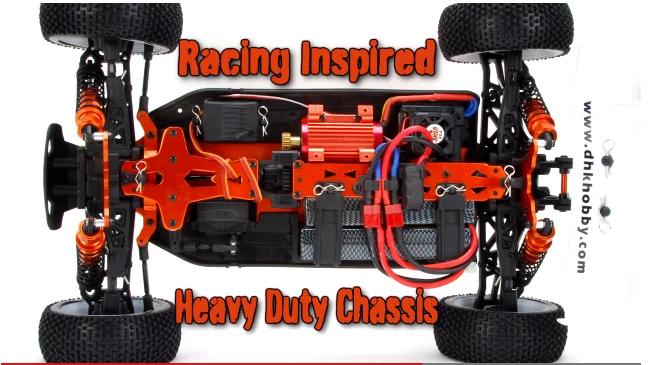 DHK 8381 1/8 Optimus XL 4WD EP RC Buggy рамка без каких либо электрических новый красный