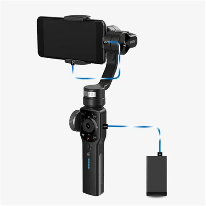 2018 Zhiyun Smooth 4 бесщеточный 3 осевой ручной карданный стабилизатор для iPhone Android Filmmakers