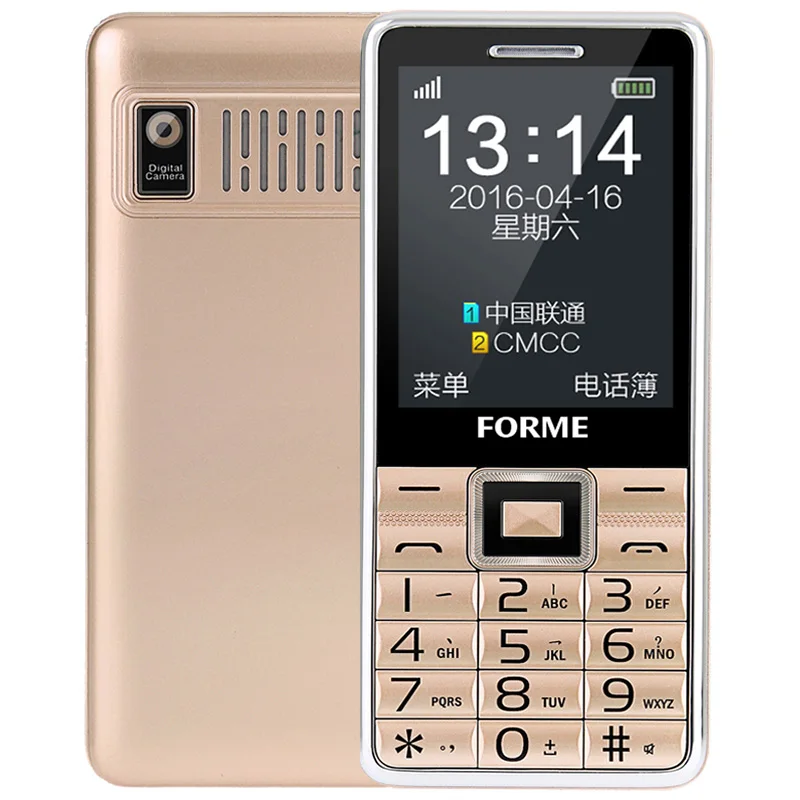 Оригинальный Forme D888 разблокирована старший мобильный телефон Quad Band Gsm бар Dual Sim