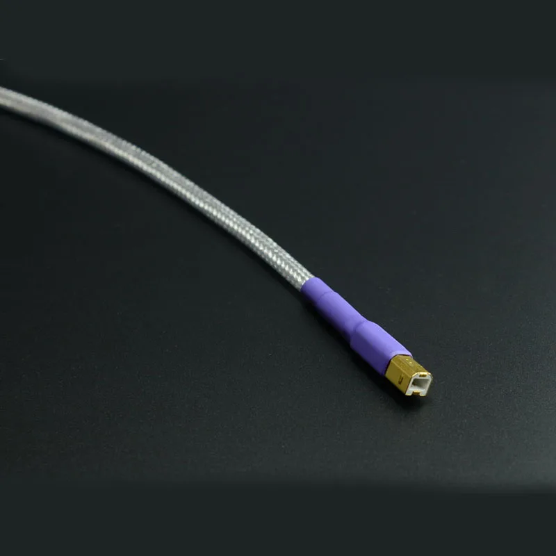 Hi Fi 4N 99.99% OFC USB тип A к Type B кабель толстый аудио с Shiled & алюминиевая фольга для ПК