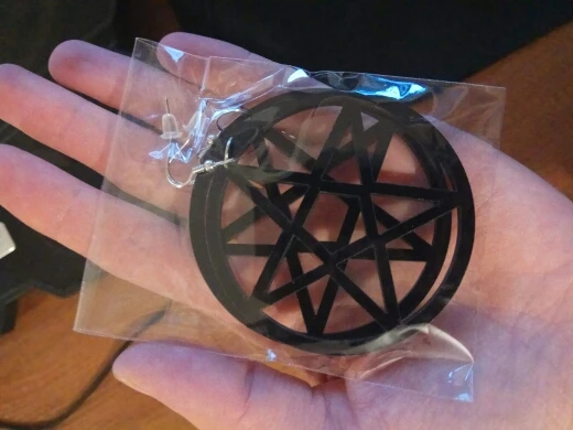 Oversized Pentagram Earrings photo review