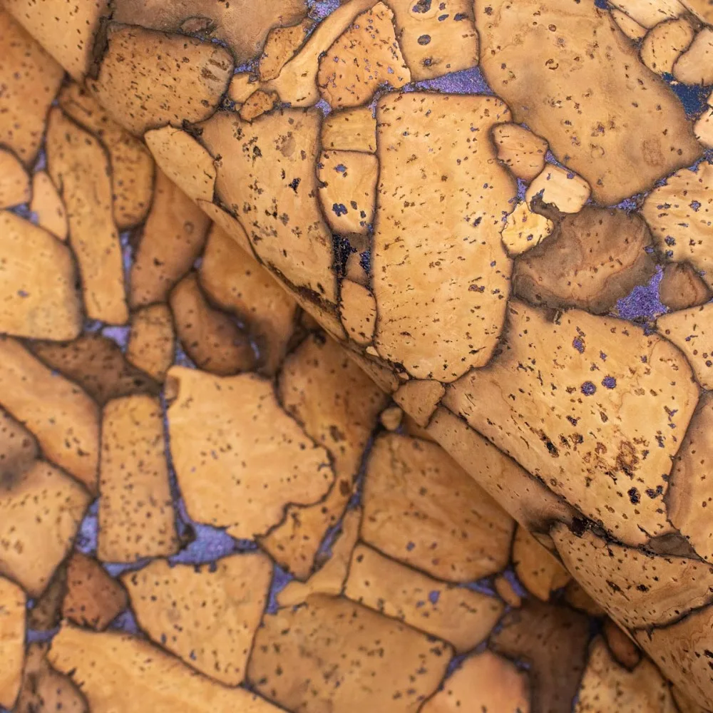 PORTUGAL cork fabric 68x50cm/135x100cm rustic Cork leather Vegan