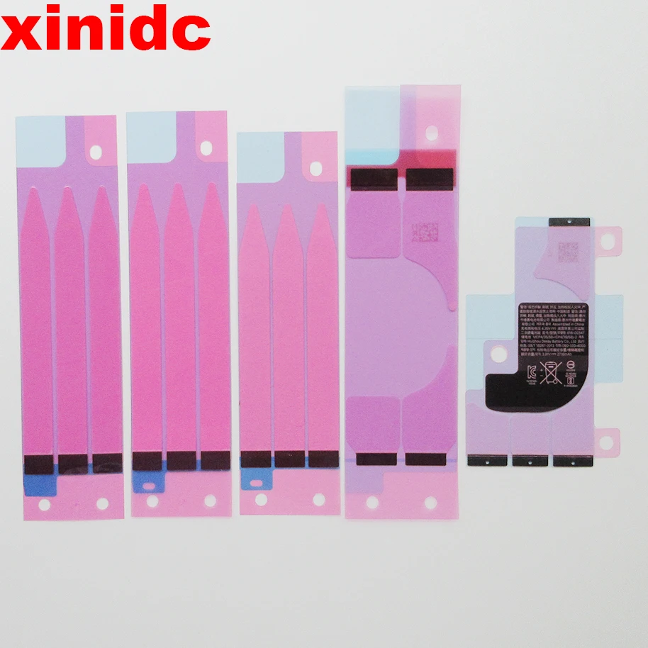 

Xinidc 100pcs/lot Battery Adhesive Sticker For iPhone X 8 Plus 8 7 Plus 7 6S Plus 6S 6 Plus 6 5S High Quality Double Tape Glue