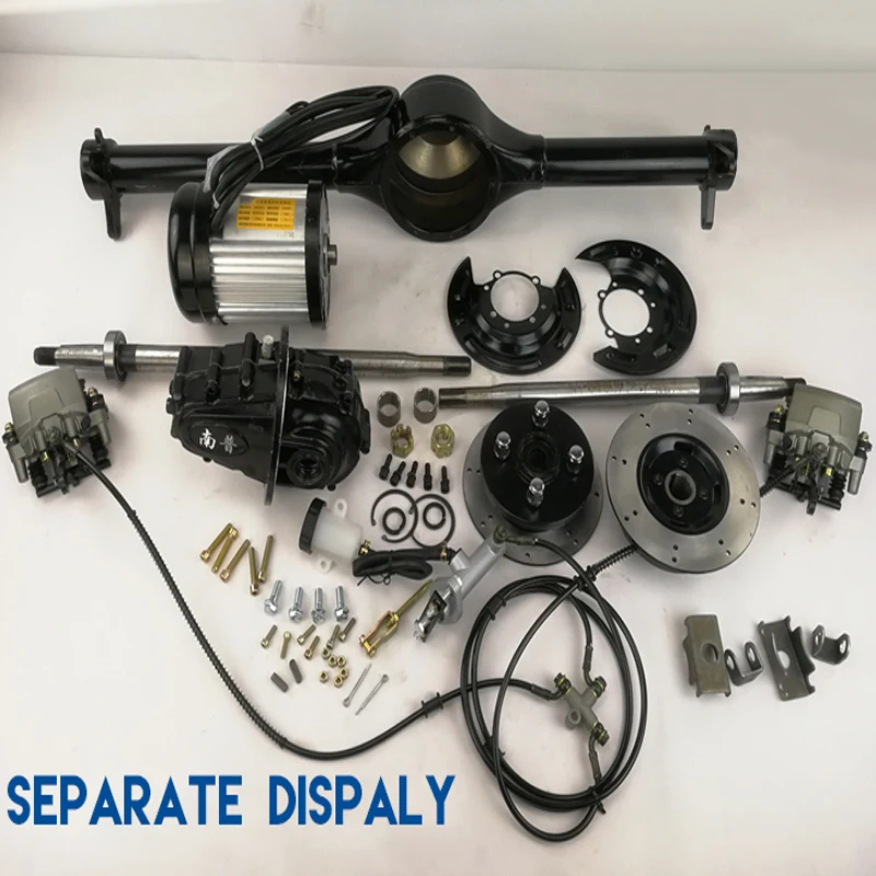 Clearance 48V 60V 72V 500W 650W 800W 1000W 1200W Electric Rear Axle Motor 3-Wheel Cargo Engine Electric Rickshaw DC Brushless Motor 100CM 3