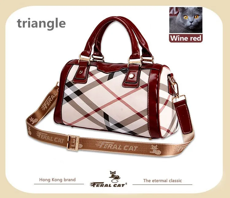 FERAL CAT 2017 Women Luxury Elegant Fashion Handbag Shoulder Bags Ladies Leather Handbags Female Messenger Bag78