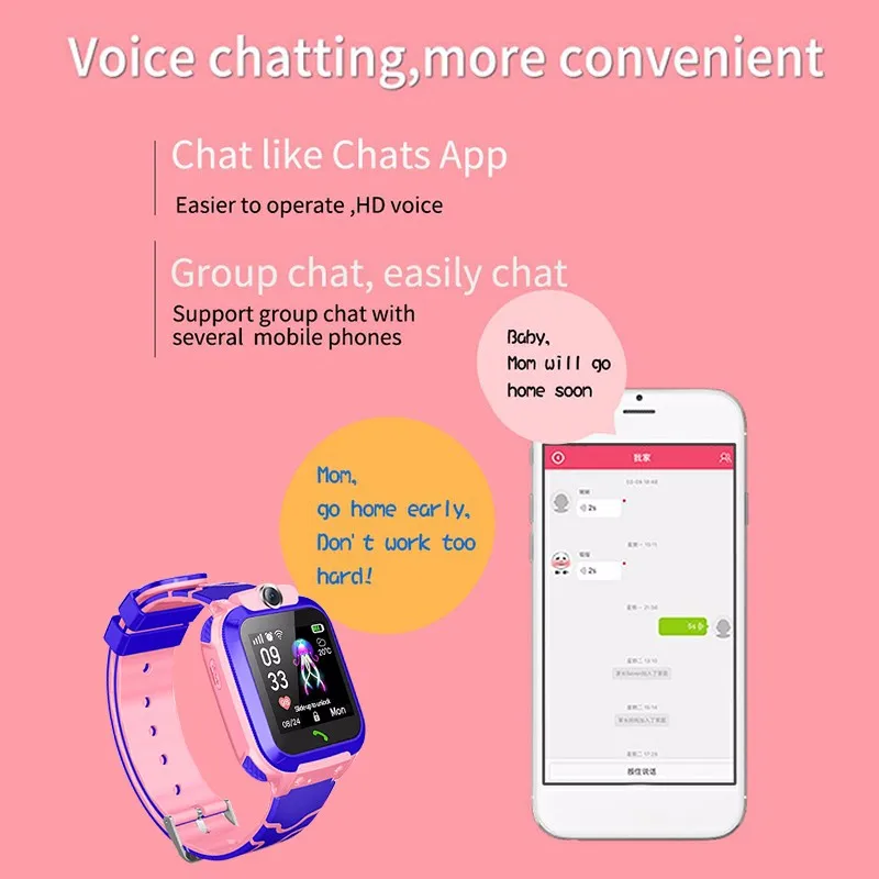 Водонепроницаемые Детские Смарт часы SOS Antil lost Smartwatch 2G sim карты трекер