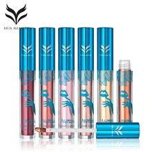 HUAMIANLI букет невесты 6 штук в партии, Водонепроницаемый жидкая губная блеск Губная помада золотистого цвета губ блеск для губ Макияж Блеск для губ Губная помада, стойкая Косметика CC001