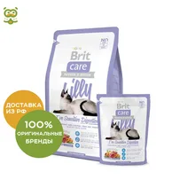 Brit Care Cat Lilly Sensitive Digestion беззерновой для кошек с чувствительным пищеварением, Ягненок, 2 кг