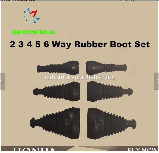100 шт./лот 2 3 4 5 6 Way/Pin Superseal AMP/Tyco резиновые водонепроницаемые сапоги/соединители