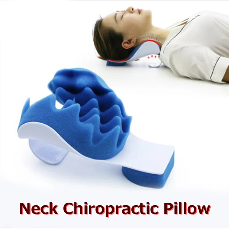 

Neck Support Pillow Relaxer Shoulder Chiropractic Pillow Traction Stretcher Device Cervical Spine Therapeutic Spine Alignment