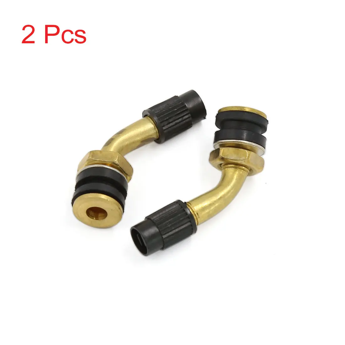 UXCELL Universal Angle Bend Tubeless Tire Valve Stem Motorcycle Scooter Wheel Brass Air Stems Caps 2Pcs | Автомобили и мотоциклы