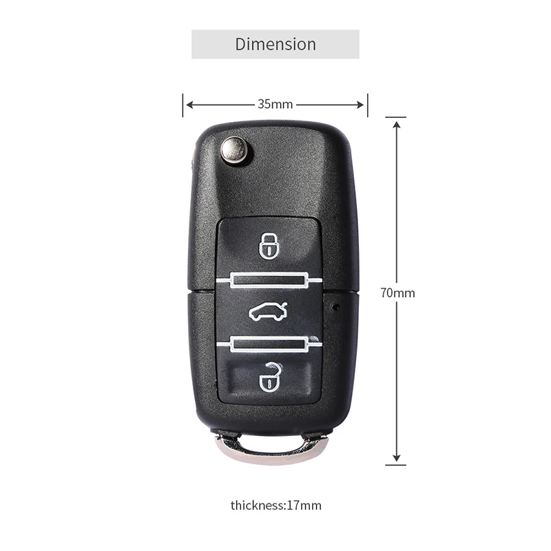 

Easyguard replacement key fob for ke03-rt0181w keyless entry car alarm system(1 pack)