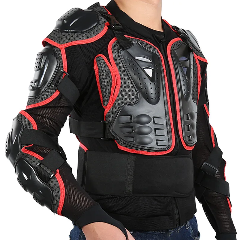 Motorcycle Jacket Full Body Armor for Men Spine Chest Protection Gear