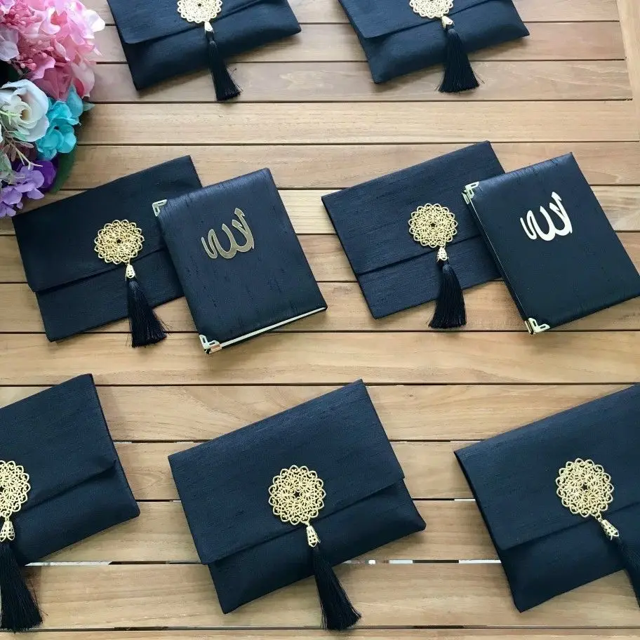 Подарок Рамадан набор, Yaseen Книга в бархатной брошь сумка идеальный подарок eid